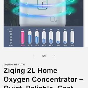 Ziqing 2L Home Oxygen Concentrator – Quiet, Reliable, Cost-Effective